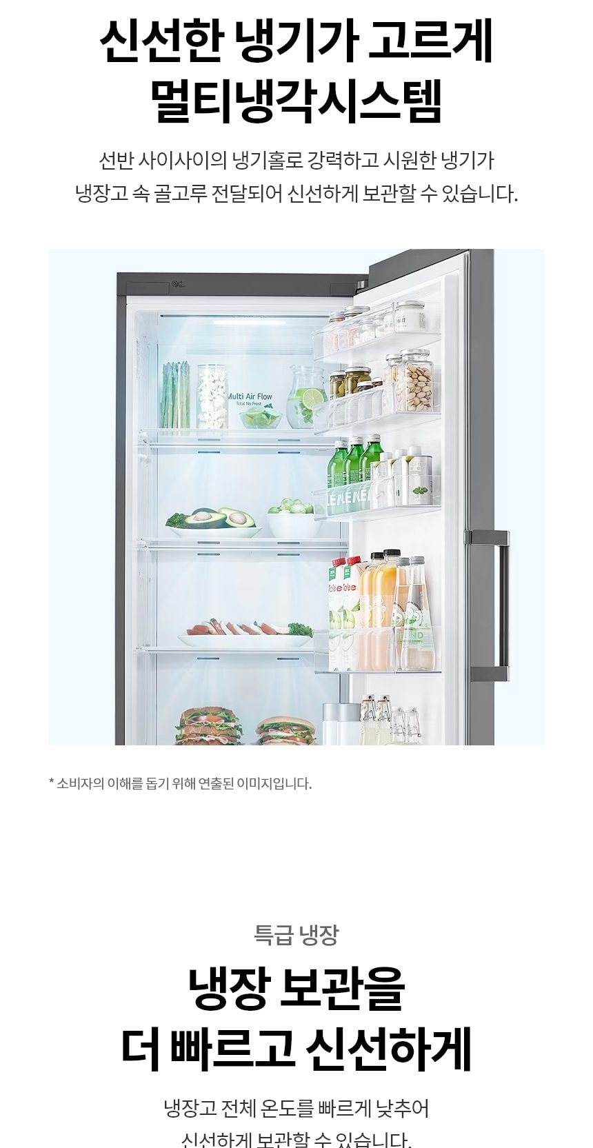 LG 컨버터블 패키지(냉장전용고) 384L 상세