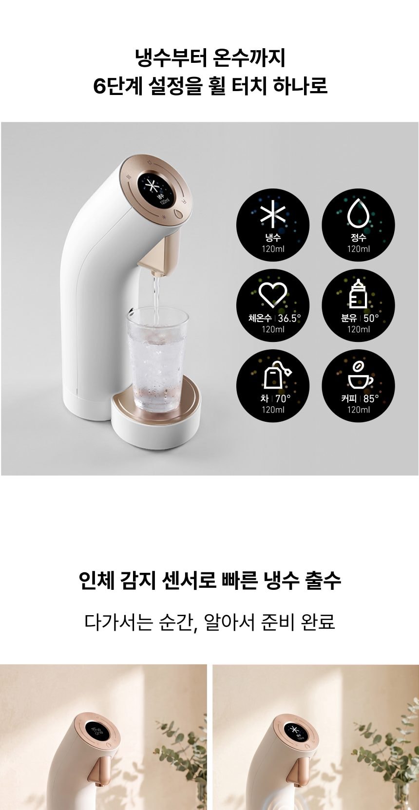 웰스 더원 정수기 (냉온정) 상세